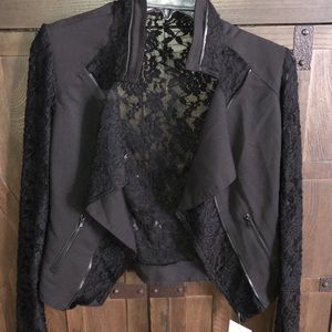 Closet Candy Boutique Lace detail blazer